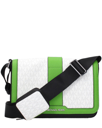 Michael Kors White Fabric Crossbody Bag