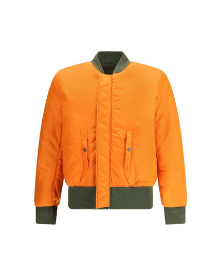 ALPHA INDUSTRIES Green Nylon Bomber
