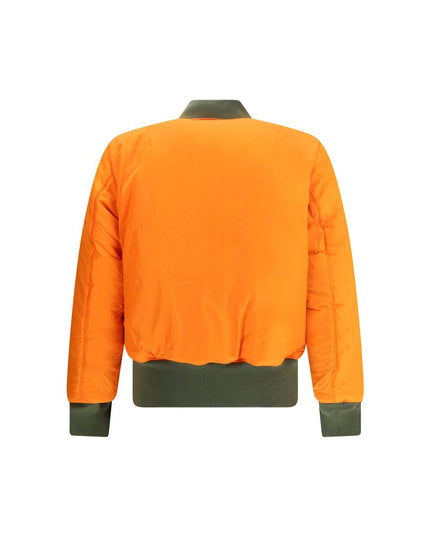 ALPHA INDUSTRIES Green Nylon Bomber