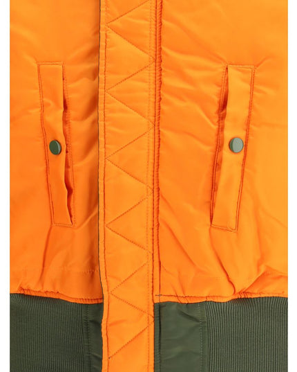 ALPHA INDUSTRIES Green Nylon Bomber