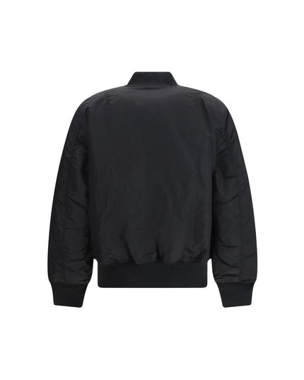ALPHA INDUSTRIES Black Nylon Bomber