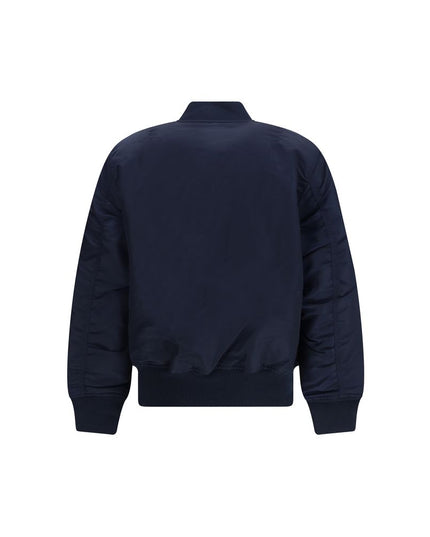 ALPHA INDUSTRIES Blue Nylon Bomber