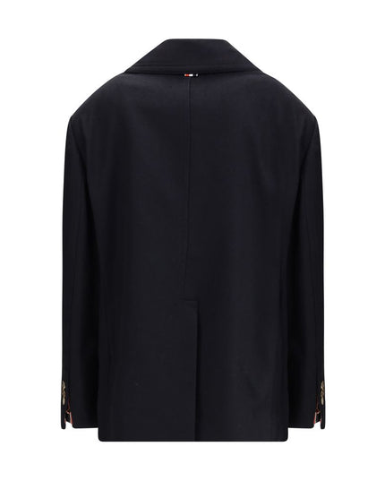 Thom Browne Blue Fabric Coat