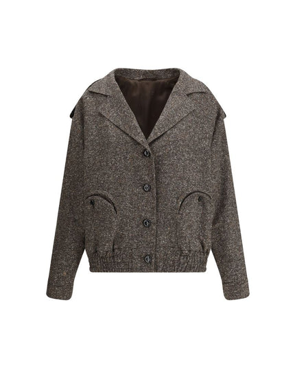 Blazé Milano Brown Polyester Bomber