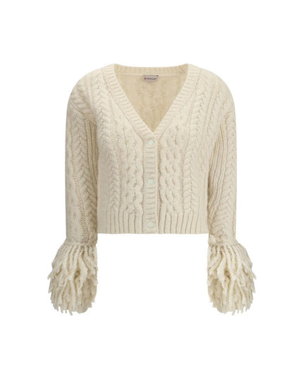 Moncler Cream Alpaca Vicugna Pacos Cardigan