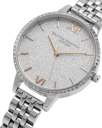 Olivia Burton Silver Stainless Steel Dress Watch