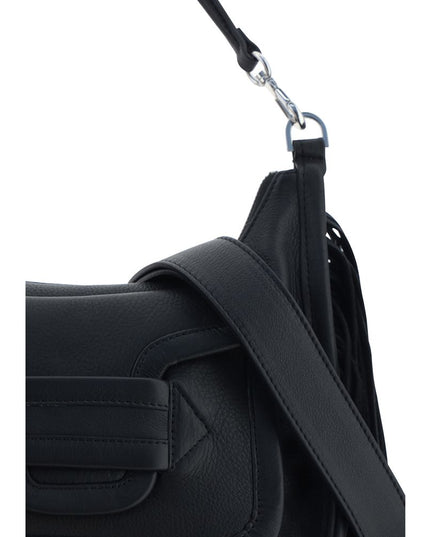 Pierre Hardy Black Calf Leather Bos Taurus Shoulder Bag