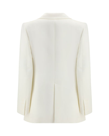 SA SU PHI White Silk Blazer