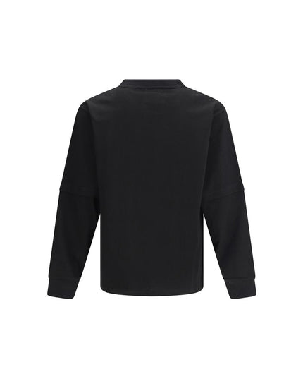 Sacai Black Cotton T-Shirt