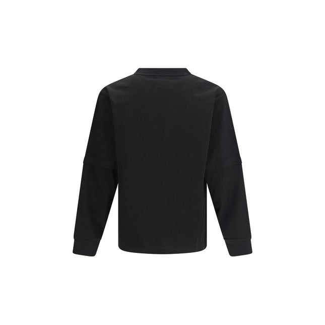 Sacai Black Cotton T-Shirt