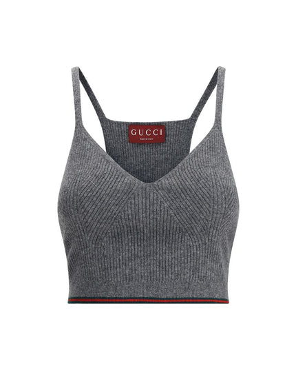 Gucci Gray Wool Top