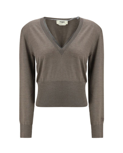 Fendi Brown Cashmere Cashmere Sweater