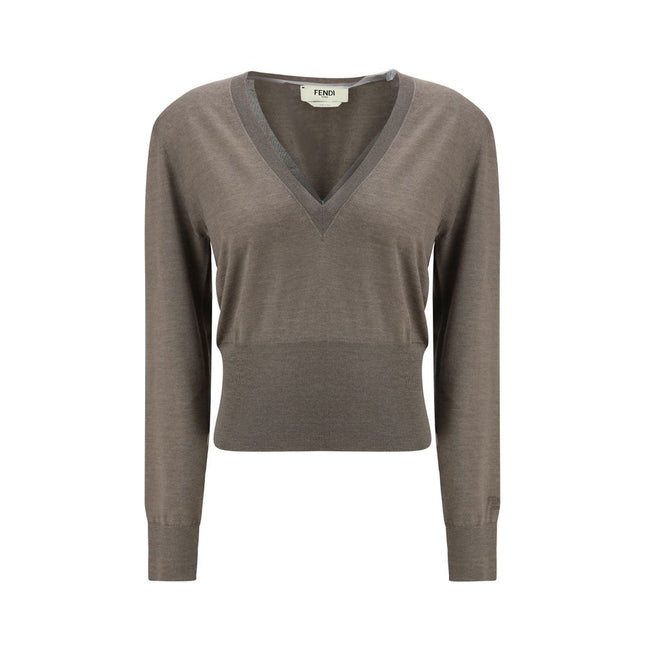 Fendi Brown Cashmere Cashmere Sweater
