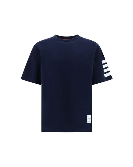 Thom Browne Blue Cotton T-Shirt