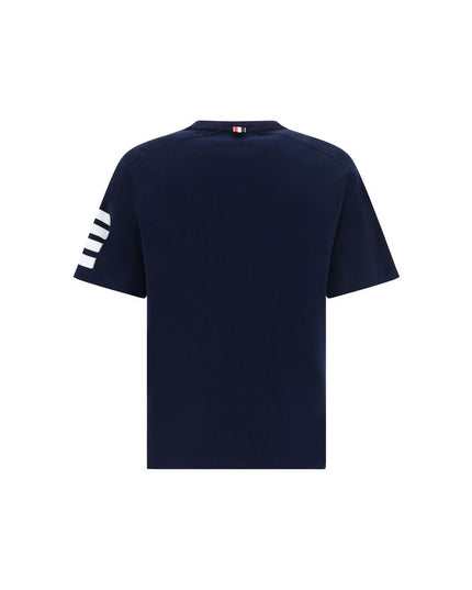 Thom Browne Blue Cotton T-Shirt