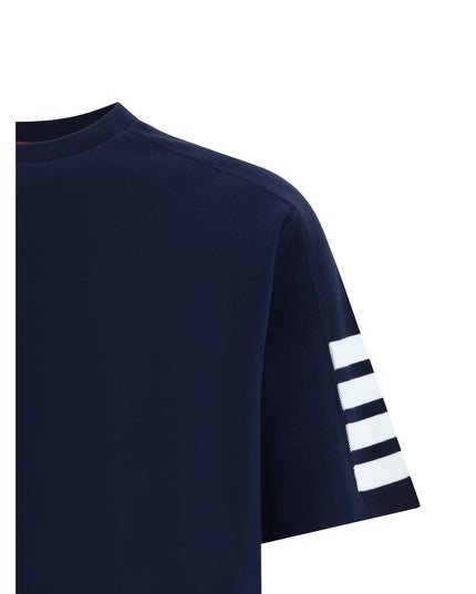 Thom Browne Blue Cotton T-Shirt