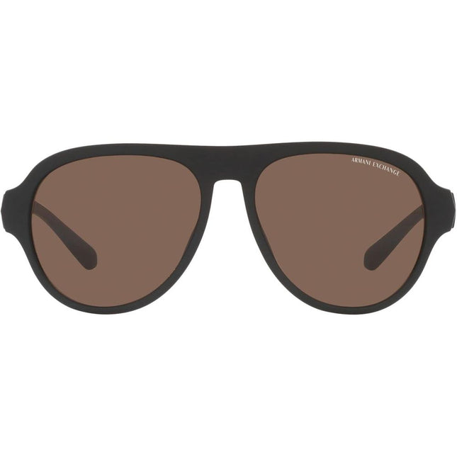 Armani Exchange Brown Acetate Sunglasses