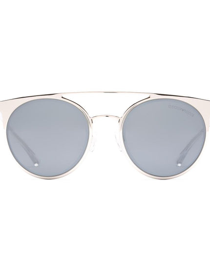 Emporio Armani Gray Metal Sunglasses