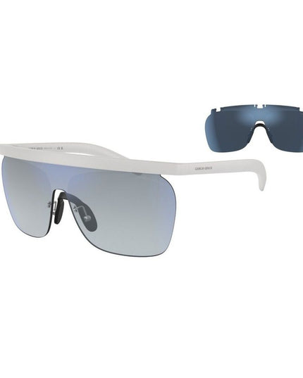 Giorgio Armani White Acetate Sunglasses