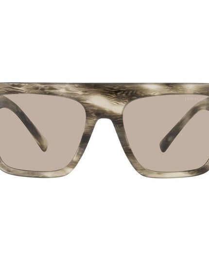 Giorgio Armani Brown Acetate Sunglasses