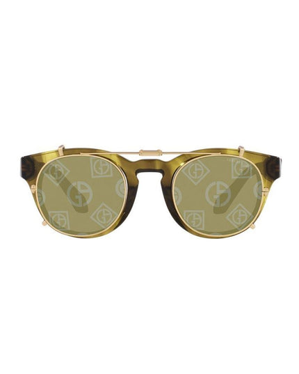 Giorgio Armani Brown Acetate Sunglasses