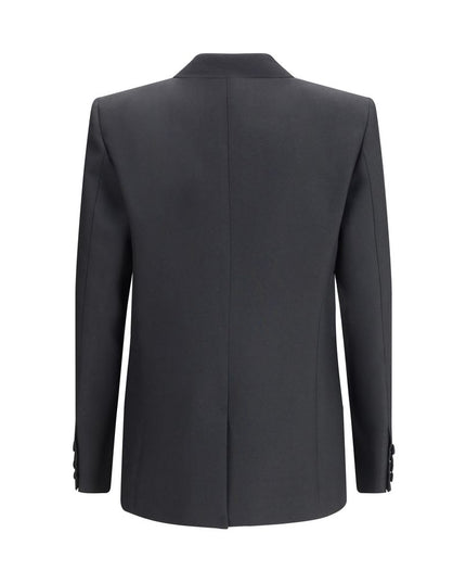 Valentino Black Polyester Coat