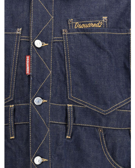 Dsquared² Blue Cotton Denim Jacket