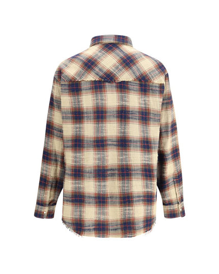 Dsquared² Brown Cotton Pattern Shirt