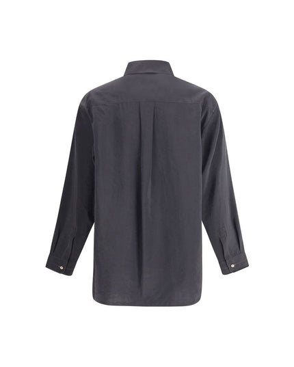 Lemaire Gray Silk Shirt