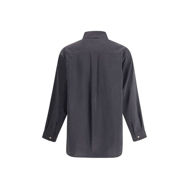 Lemaire Gray Silk Shirt