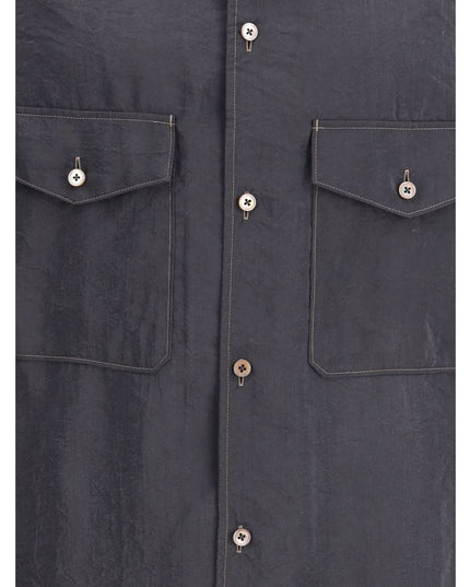 Lemaire Gray Silk Shirt
