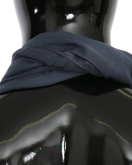 Dolce & Gabbana Modal Navy Blue Neck Wrap Men Shawl Scarf