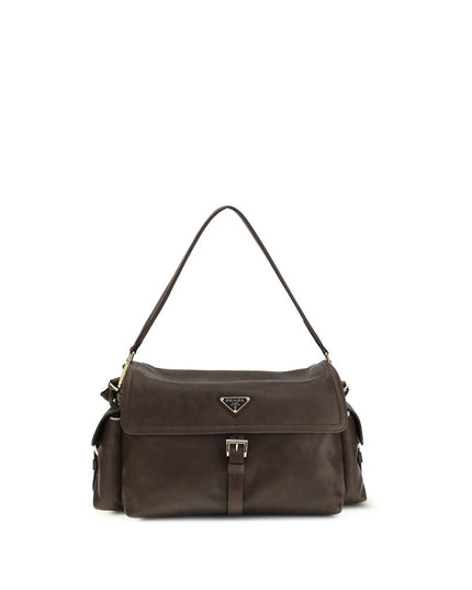 Prada Brown Recycled Polyamide Shoulder Bag
