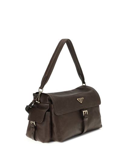 Prada Brown Recycled Polyamide Shoulder Bag