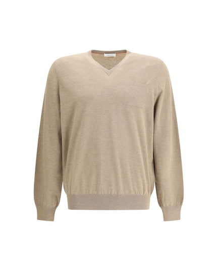 Ferragamo Beige Fleece Wool Sweatshirt