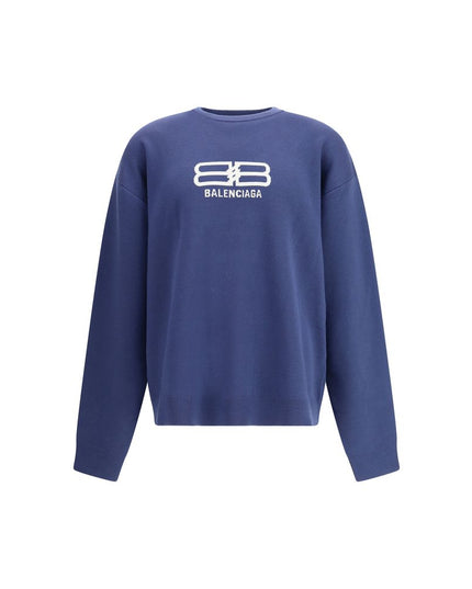 Balenciaga Blue Wool Sweatshirt