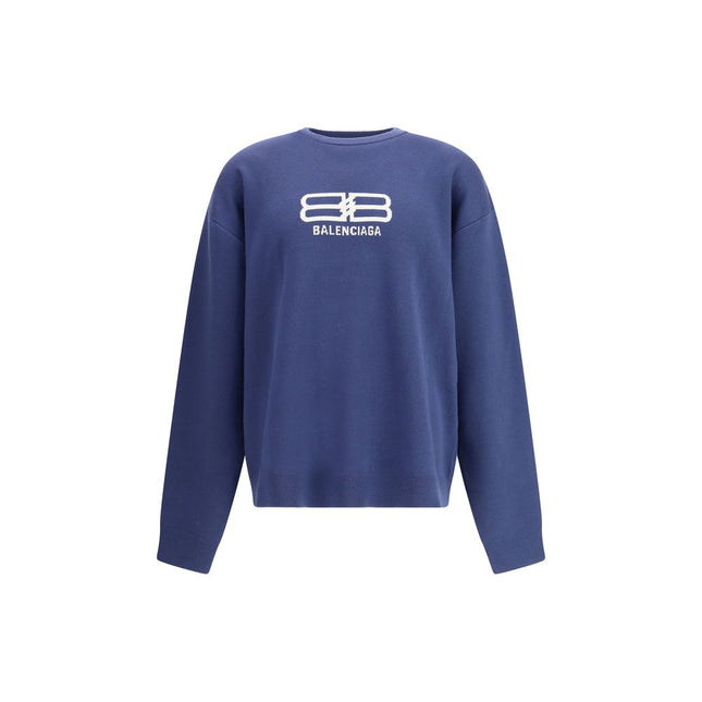 Balenciaga Blue Wool Sweatshirt