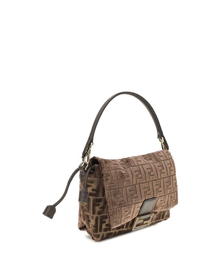 Fendi Brown Viscose Shoulder Bag