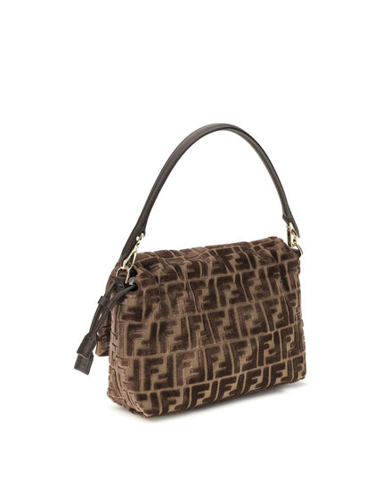 Fendi Brown Viscose Shoulder Bag