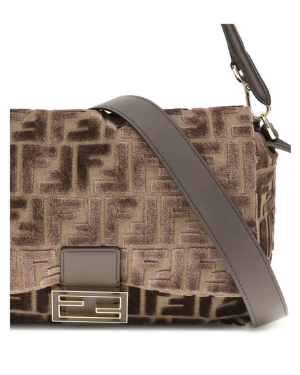 Fendi Brown Viscose Shoulder Bag