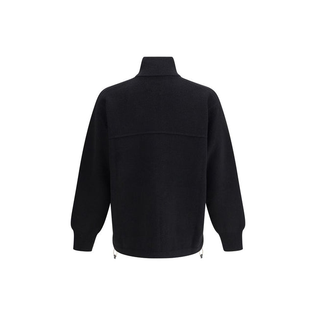 GR10K Black Wool Coat