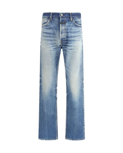 Fear Of God Blue Cotton Straight-Leg Jeans