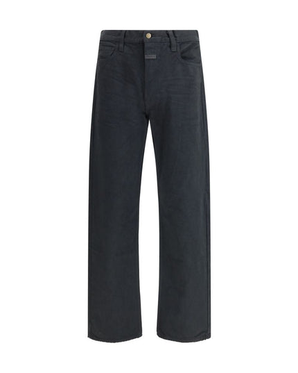 Fear Of God Black Cotton Straight-Leg Jeans