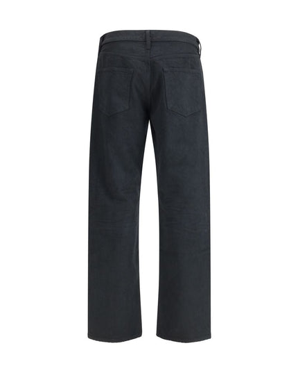 Fear Of God Black Cotton Straight-Leg Jeans