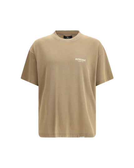 Represent Brown Cotton T-Shirt
