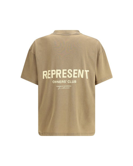 Represent Brown Cotton T-Shirt
