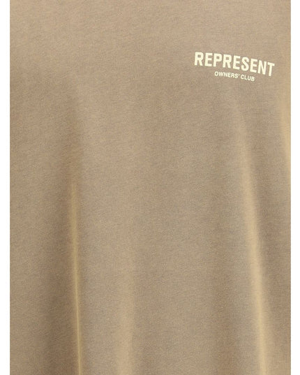 Represent Brown Cotton T-Shirt