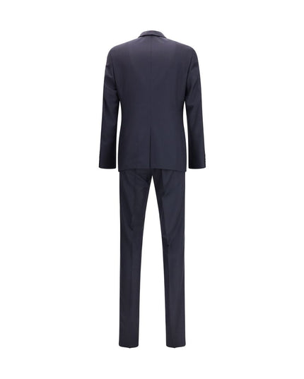 Prada Blue Fleece Wool Two-Piece Suit