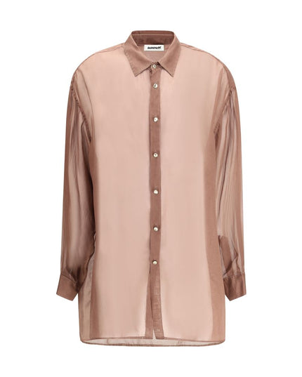 Darkpark Bordeaux Silk Blouse