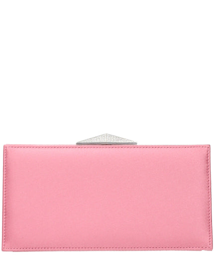 Jimmy Choo Pink Satin Clutch Bag